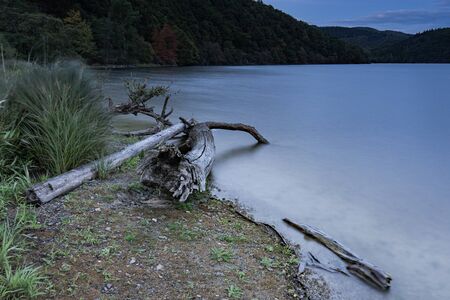 Cloudy day at Eifel National Park Germany.の写真素材