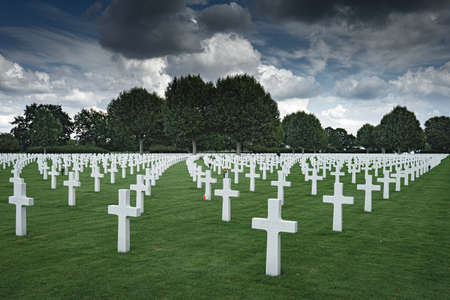American War Cemetery, Margraten Limburg The Netherlands. Sep 7, 2019のeditorial素材