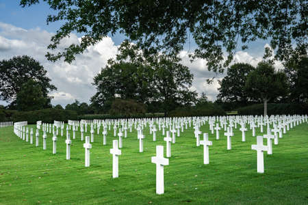 American War Cemetery, Margraten Limburg The Netherlands. Sep 7, 2019のeditorial素材