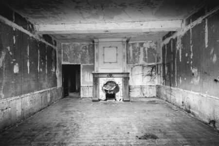 Urbex Exploration, Abandoned old house, Limburg, Netherlands.の写真素材