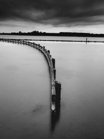 Grote Piet, Veerse meer, nature park in Zeeland, The Netherlands.の写真素材