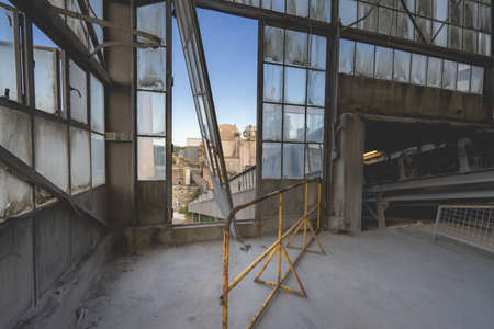 Urbex, old abandoned steel factory, Belgiumの写真素材