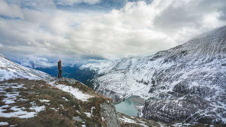 nice panorama view in the Alps of Austri, Hohe Tauern.の写真素材