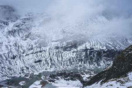 nice panorama view in the Alps of Austri, Hohe Tauern.の写真素材