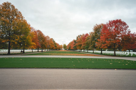Magraten American war cemetery, Limburg Netherlands, 22 October 2020のeditorial素材