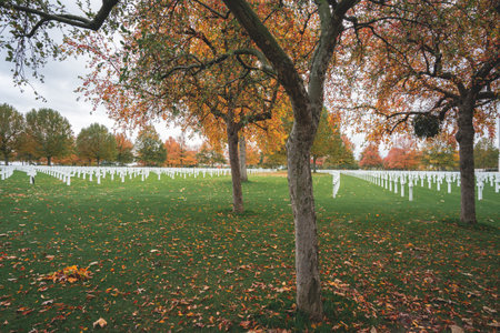 Magraten American war cemetery, Limburg Netherlands, 22 October 2020のeditorial素材