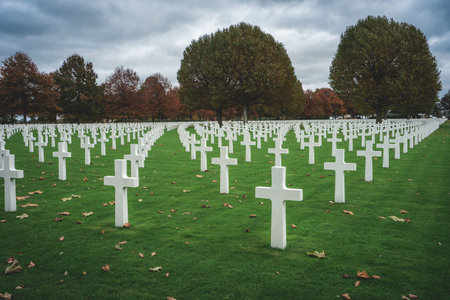 Magraten American war cemetery, Limburg Netherlands, 22 October 2020のeditorial素材
