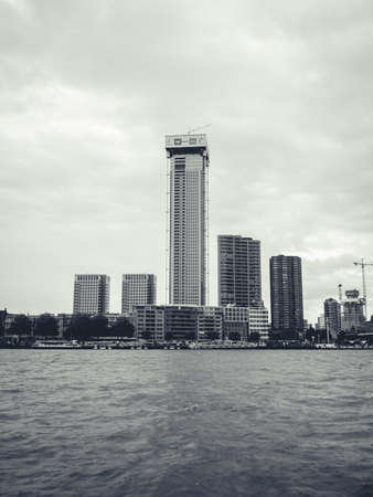 The Zalmhaven Tower, New Building in Rotterdam, 4 July 2021, Rotterdam The Netherlandsのeditorial素材