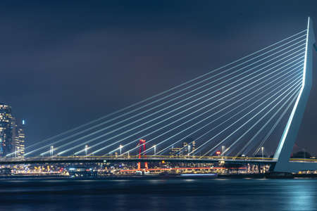 skyline of Rotterdam on January 11, 2022.のeditorial素材