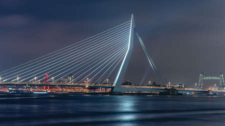 skyline of Rotterdam on January 11, 2022.のeditorial素材