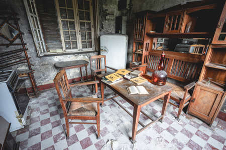Urbex, Old abandoned house in Belgium.の写真素材
