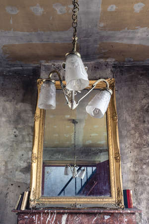 Urbex, An old abandoned house in Belgium.の写真素材