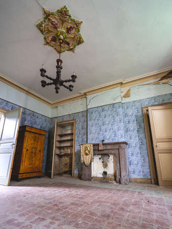 Urbex, An old abandoned house in Belgium.の写真素材