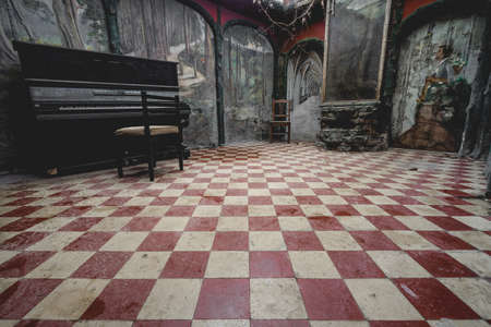 Urbex, An old abandoned house in Belgium.の写真素材