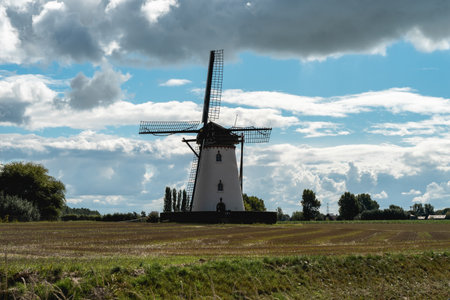 Windmill Beyond expectations at Nieuw en Sint Joosland, Zeeland, The Netherlands, September 25 2022