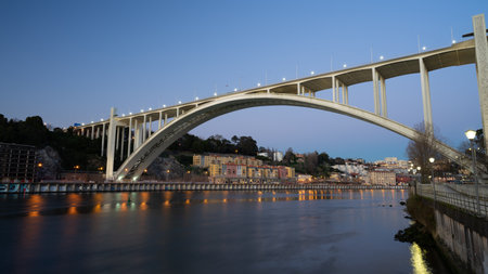 Ponte da Arrabida, Bridge over the Douro, in Porto Portugal.の写真素材