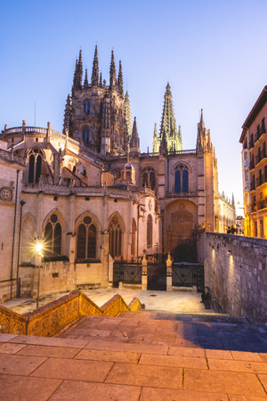 Cathedral of Saint Mary of the See, Burgos, Spainの写真素材
