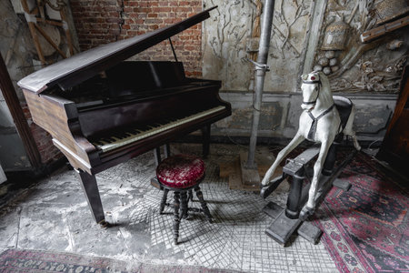 Old abandoned Mansion somewhere in Belgium.の写真素材
