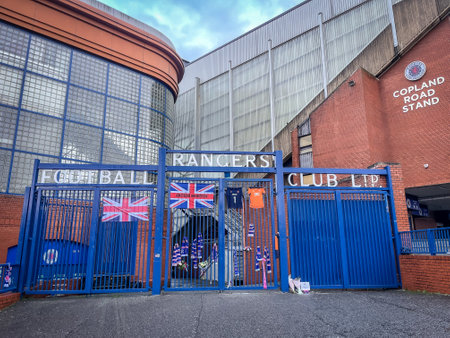 Glasgow Rangers Football Stadium. Glasgow, Scotland, January 2 2024.