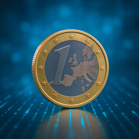 AI generated images of a CBDC, Central Bank digital currency in Europe.の素材