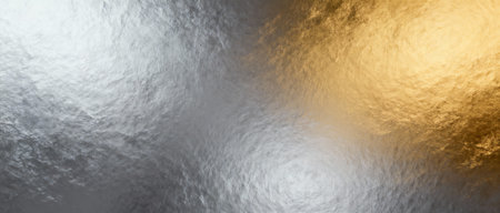 Textured silver and golden gradient background. Background for Christmas or New year overlay. AI generated images.の素材