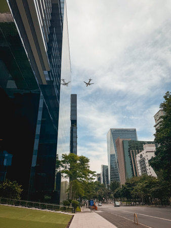 Outside Google office, at Faria Lima, Sao Paulo, Brazil. November 22, 2025.のeditorial素材