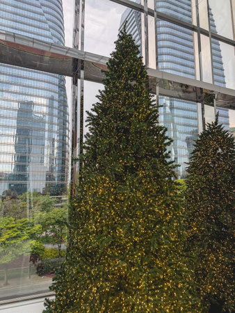 Christmas decoration, at the JK Iguatemi Shopping Mall. Sao Paulo, Brazil. November 22, 2025.のeditorial素材