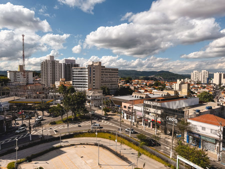 Skyline of the North part of Sao Paulo. Tucuruvi, Sao Paulo, Brazil. November 25, 2025.のeditorial素材