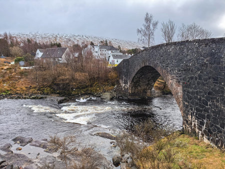 Beautiful nature at Bridge of Orchy, Scotland, UK.