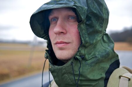 Man In Hoodの写真素材