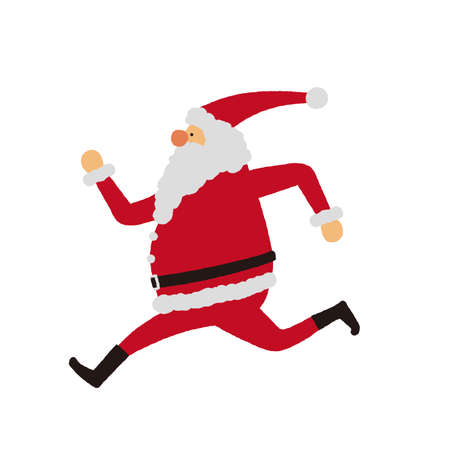 It is a simple Santa Claus illustration. It is an easy-to-use vector material.のイラスト素材