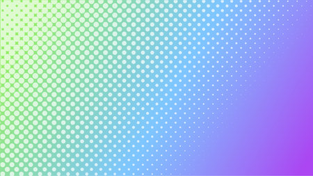 abstract dot halftone with gradient green and purple color backgroundのイラスト素材