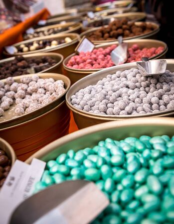 Colorful Chocolate Candiesの写真素材