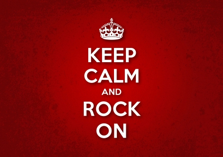 Keep Calm and Rock Onのイラスト素材