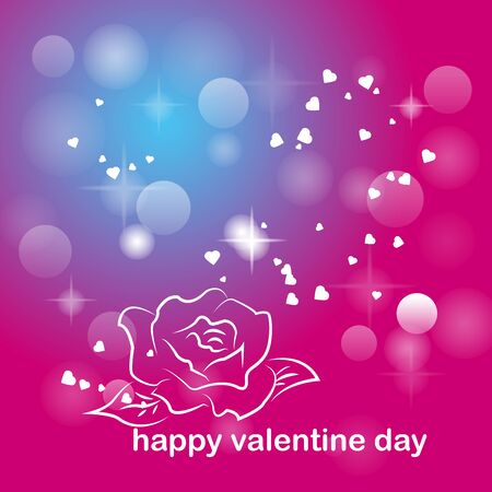 abstract background Valentine day,rose,vector illustrationsのイラスト素材