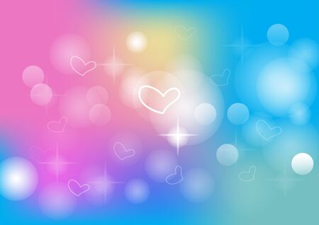 Abstract colorful bokeh background. Vector illustrationのイラスト素材