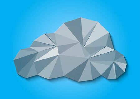 abstract background beautiful polygon cloud,illustrationsのイラスト素材