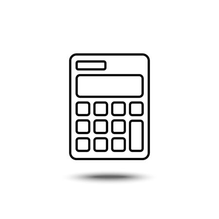 thin line icons for calculator,vector illustrationsのイラスト素材