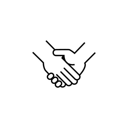 Thin line icons for handshake,vector illustrationsのイラスト素材