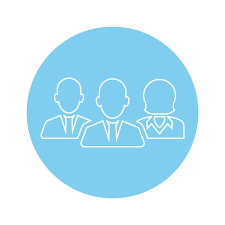 thin line icons for Workers team,vector illustrationsのイラスト素材