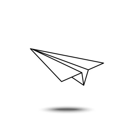 thin line icons for Paper plane,vector illustrationsのイラスト素材