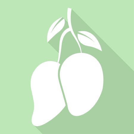 flat icons for Mango,fruit,vector illustrationsのイラスト素材