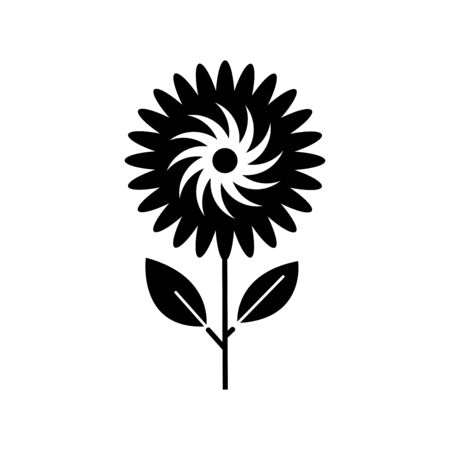 solid icons for flower,vector illustrationsのイラスト素材