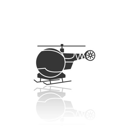 solid icons for Helicopter and shadow,vector illustrationsのイラスト素材