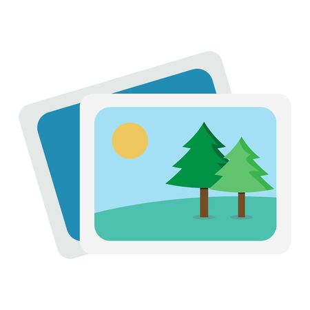 flat icons for picture,vector illustrationsのイラスト素材