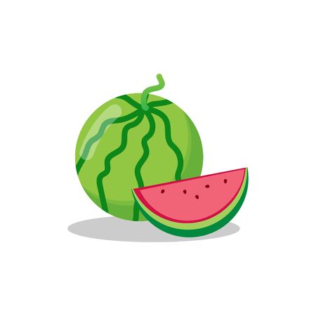flat icons for watermelon,vector illustrationsのイラスト素材