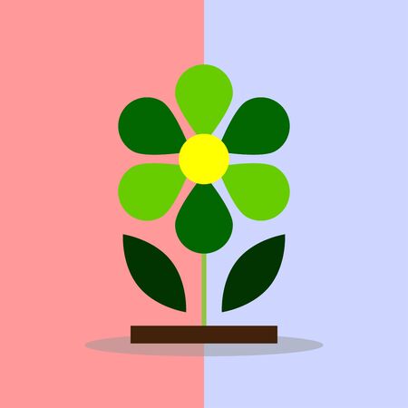 flat icons for flower,vector illustrationsのイラスト素材