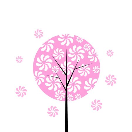 abstract background for pink flowers, vector illustrationsのイラスト素材