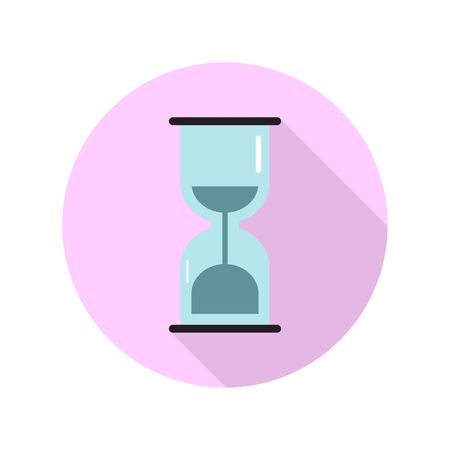 flat icon for sand clock in modern style,vector illustrations