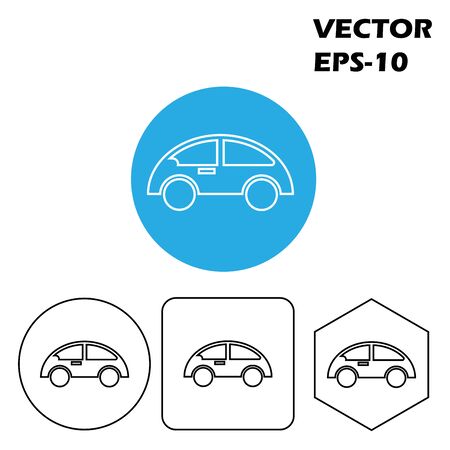 thin line icons for car,transportation,vector illustrationsのイラスト素材